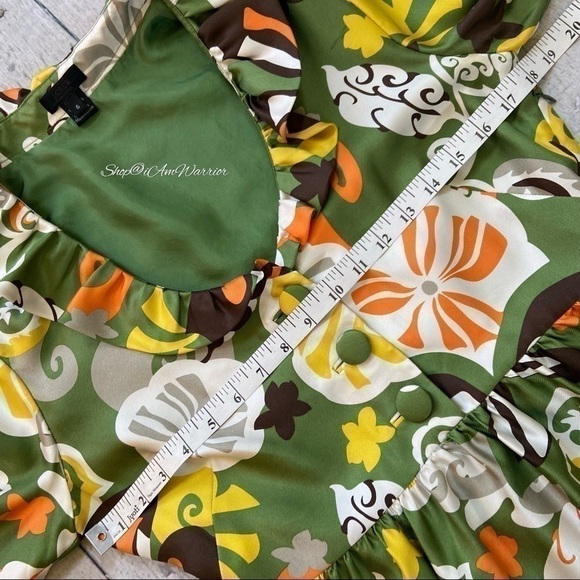 J. Crew Collection rare silk twill Bahia floral ruffle dress *shop@iamwarrior - Picture 11 of 17